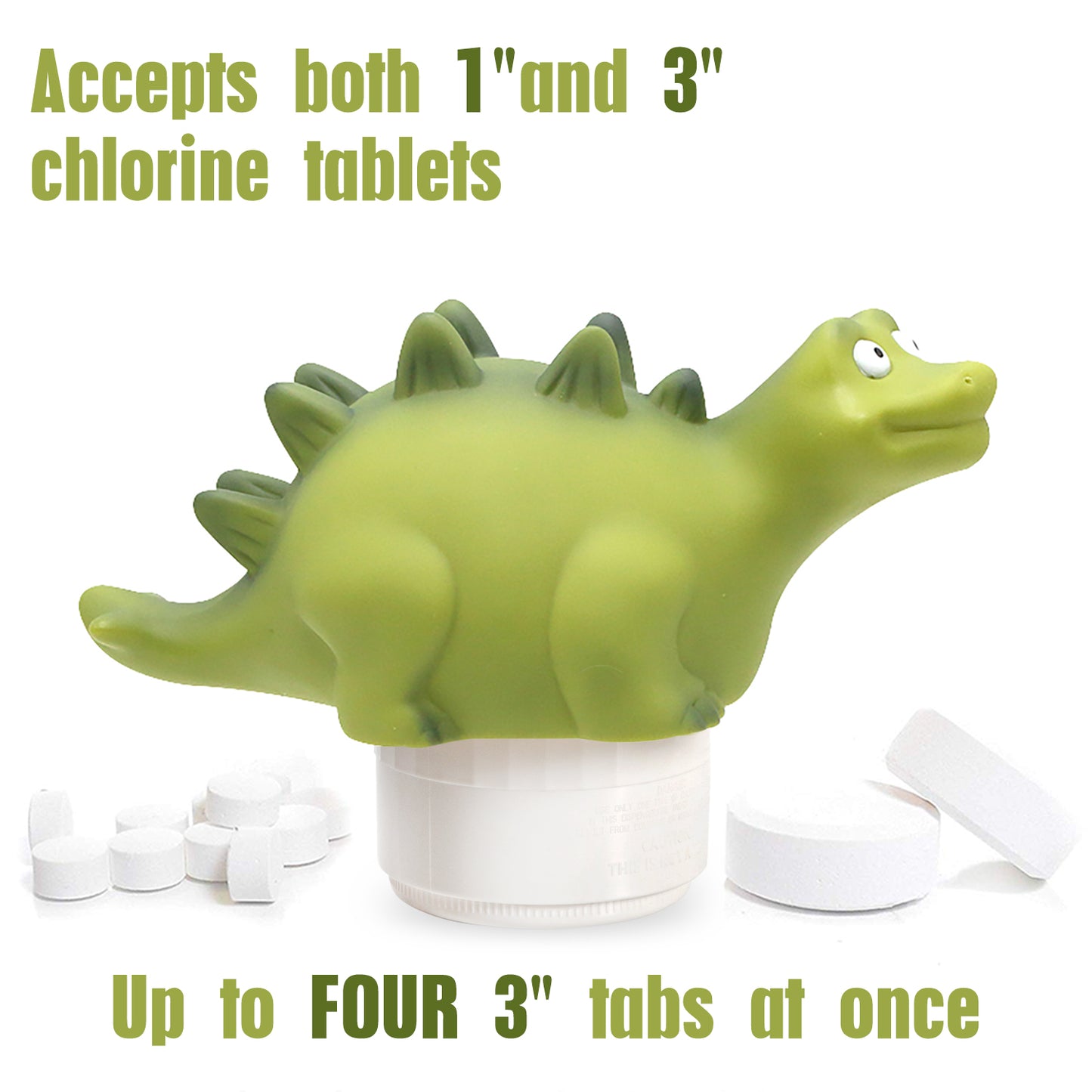 Green Dinosaur Chlorine Dispenser