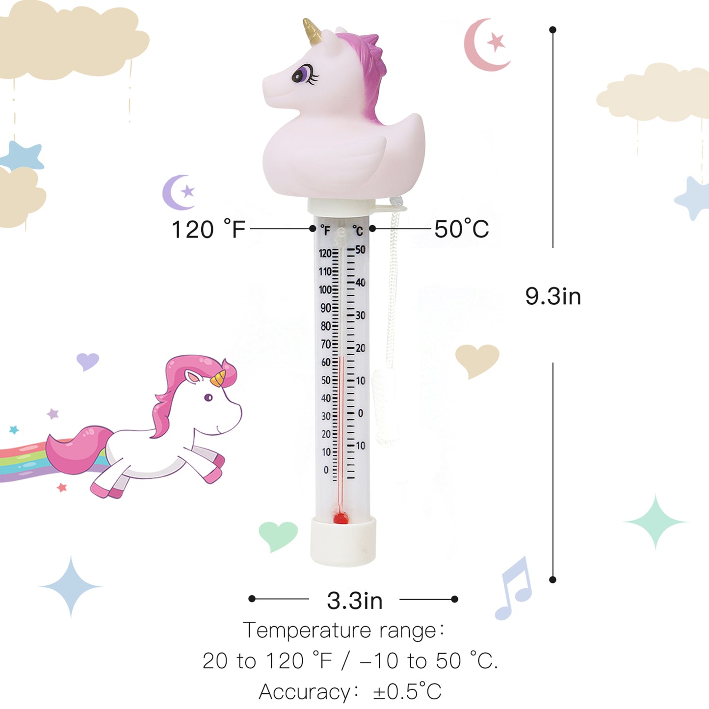 Unicorn Pool Thermometer