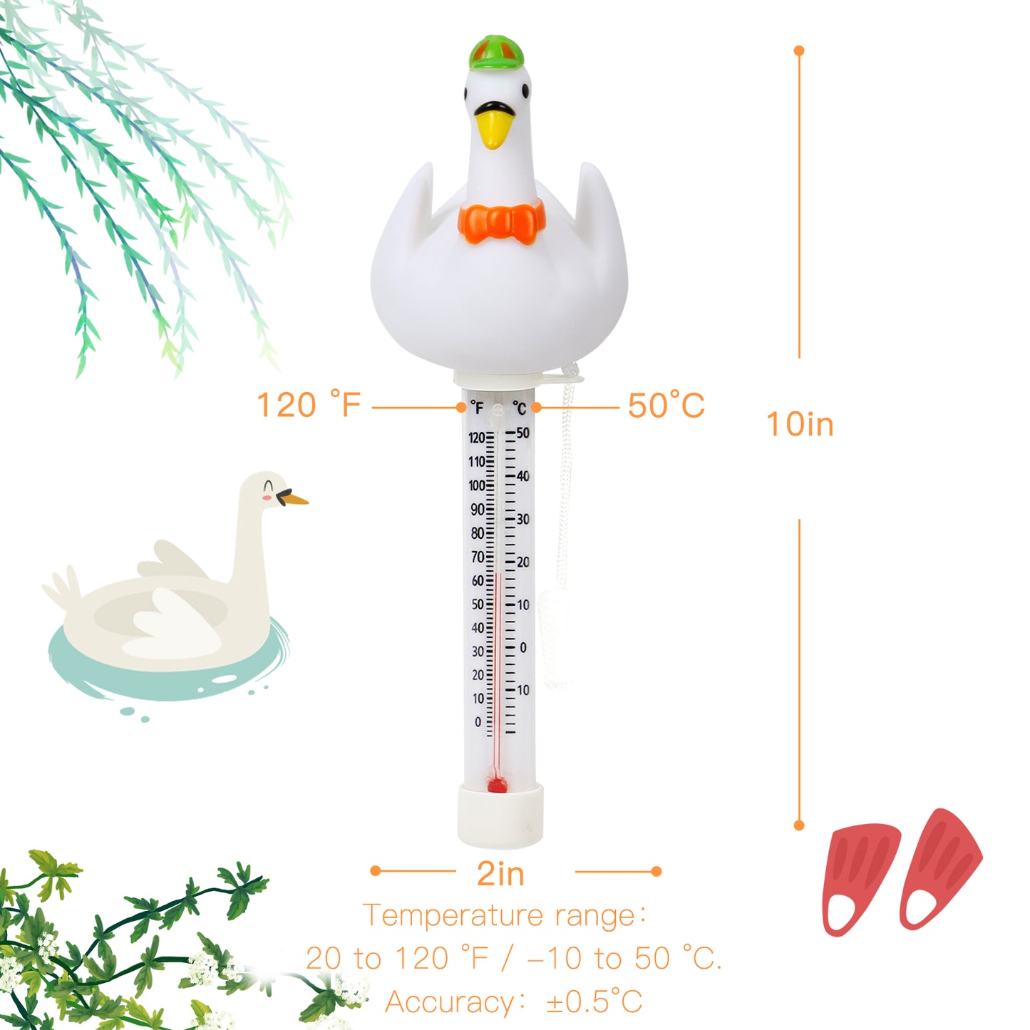 Swan Pool Thermometer