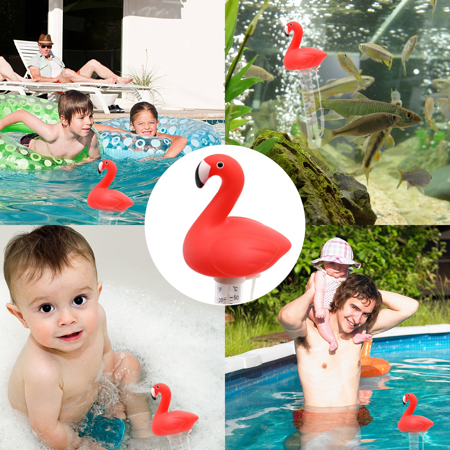 Flamingo Pool Thermometer