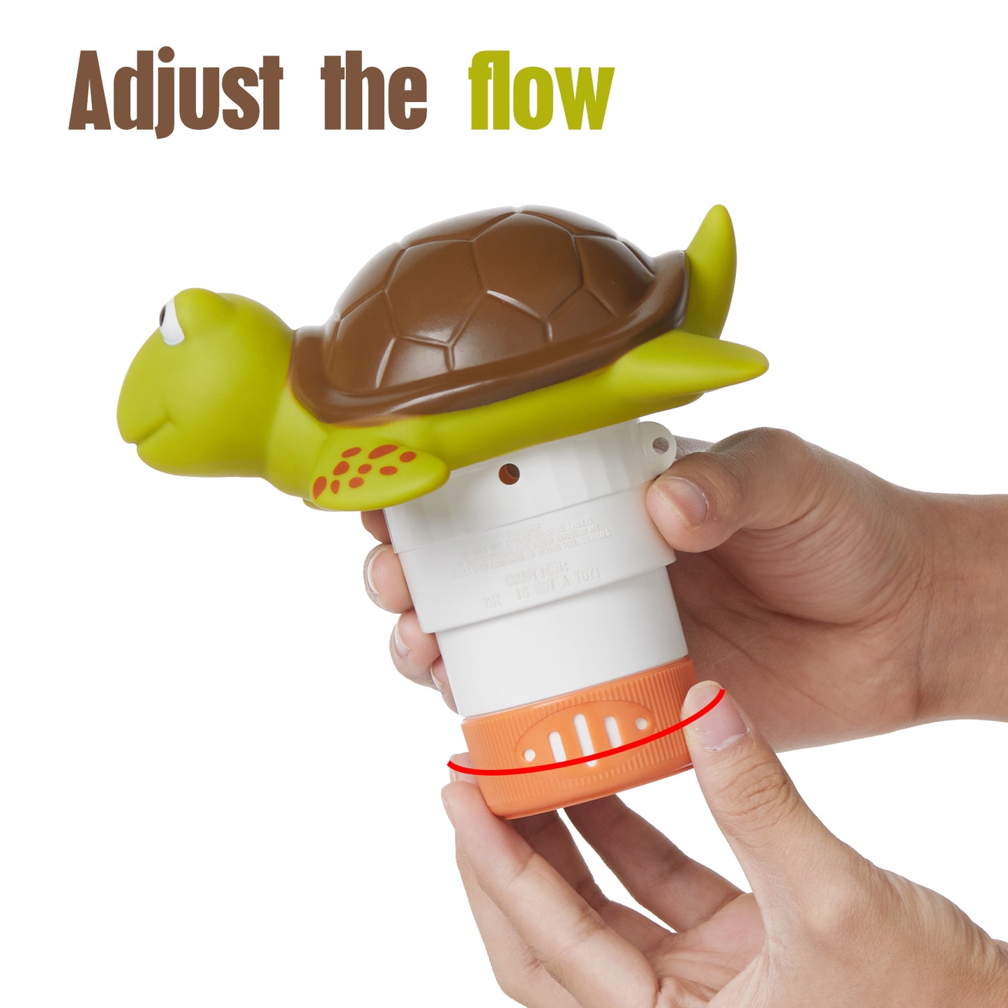 XY-WQ Turtle Chlorine Floater for 1" Tab ONLY, Mini Floating Pool Chlorine Dispenser